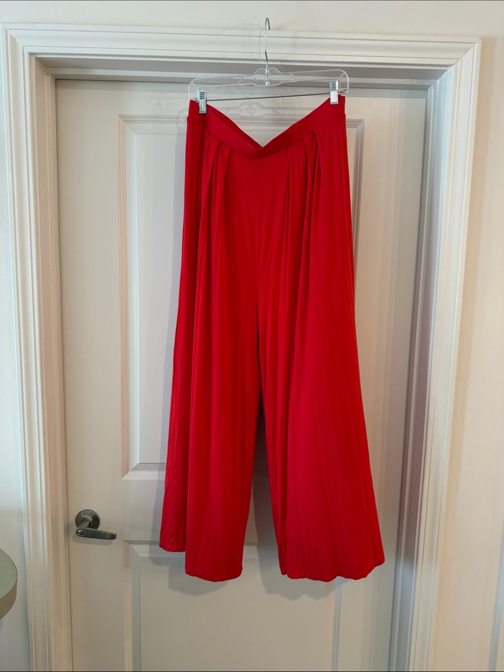 JLUXLABEL Wide Leg Palazzo Pants in Red